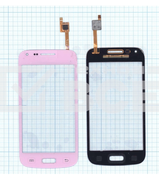 Сенсорное стекло (тачскрин) для Samsung Galaxy Core Plus SM-G350 розовое