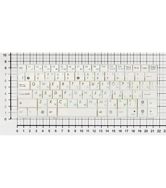 Клавиатура для ноутбука Asus Eee PC 900HA 900SD T91 белый