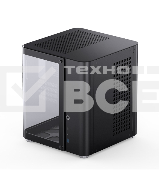 Корпус без блока питания Корпус JONSBO TK-1 Black 2.0 MATX без БП, mini-ITX, micro-ATX, черный