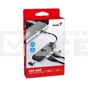 Концентратор Genius HUB UH-400, Black