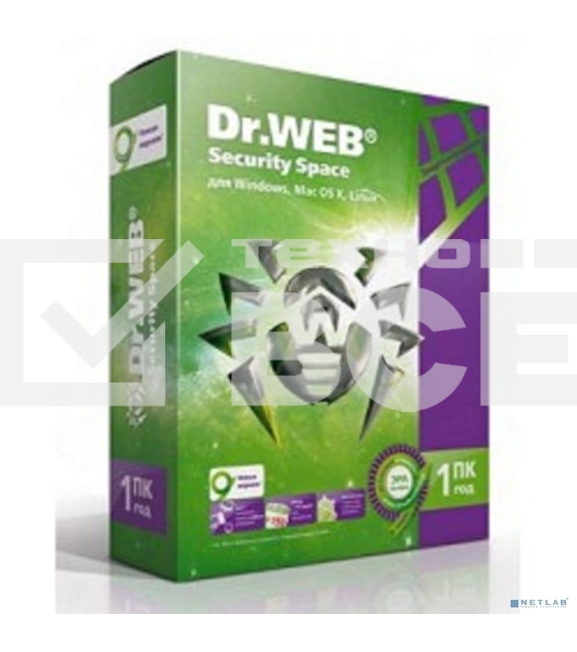 ПО DR.WEB Security Space 1 ПК/1 год (BHW-B-12M-1-A3)