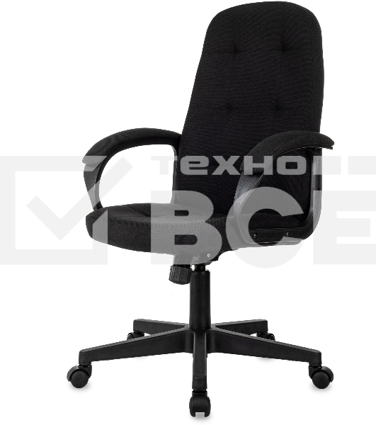 Кресло руководителя Бюрократ CH 002 Fabric 3C11 черный, крестов. пластик