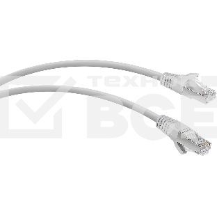 Патч-корд WRline WR-PC-RJ45-FTP-5E-1-GY F/UTP общий экран RJ-45 вил.-вилка RJ-45 кат.5E 1м серый LSZH (уп.:1шт)