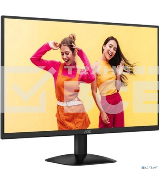 Монитор 27' AOC 27B35HM VA 1920x1080, 100 Гц, 4 мс (1 мс MPRT), 16:9, 250 кд/м², VGA, HDMI 1.4, HDR10, Adaptive-Sync, черный