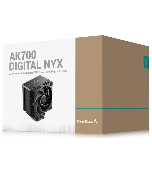 Устройство охлаждения(кулер) Deepcool AK700 Digital NYX Soc-AM5/AM4/1200/1700/1851 черный 4-pin 21-36dB Al+Cu LCD 280W 1252gr Ret (R-AK700-BKNNMN-GJD-1)