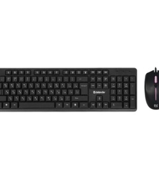 Комплект клавиатура+мышь Defender Triumph C-991 проводной, USB, 1600 DPI, чёрный