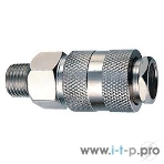 Пневматическое оборудование FUBAG Разъемное соединение рапид (муфта)_1/4' М_наруж.резьба 180100, фото2