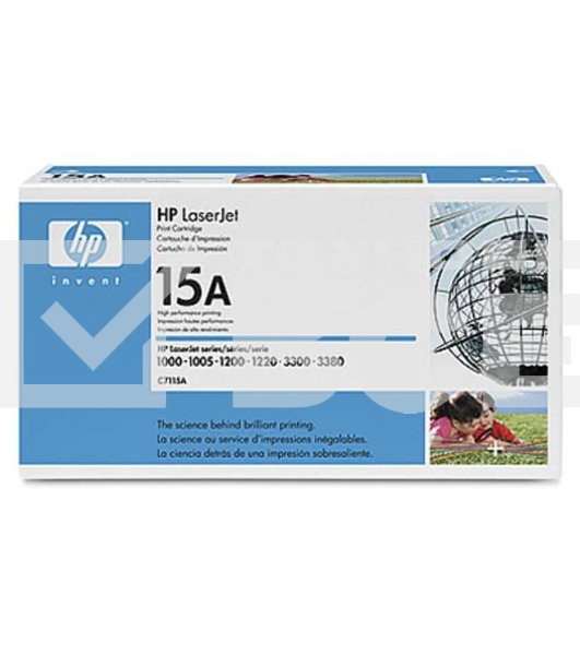 Картридж лазерный HP C7115A черный LJ 1000W/1200/1220/3300, (2500стр.)