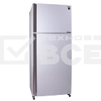 Холодильник Sharp SJ-XE59PMWH белый жемчуг двухкамерный 430/148 л морозилка сверху, фото 1