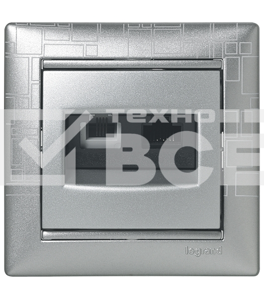 Valena Розетка двойная RJ45 кат.6е UTP + RJ11, алюм. Valena Розетка двойная RJ45 кат.6е UTP + RJ11, алюм.