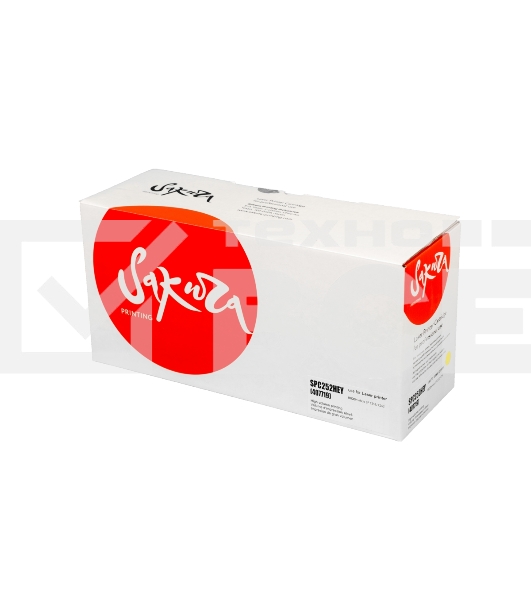 Картридж Sakura SPC252HEY (407719) для Ricoh, желтый, 6000 к.