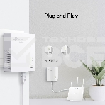 Сетевой адаптер TP-Link AV1000 Gigabit Powerline Starter KitSPEED: 1000 Mbps PowerlineSPEC: Broadcom CPU, HomePlug AV2, 1+1 Gigabit PortFEATURE: Plug and Play, tpPLC Utility, Pair for More SecurityKIT: 2× TL-PA7017', фото4
