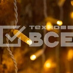 Гирлянда светодиодная «Дождь» 2х3 м, эффект мерцания, белый провод, 230 В, диоды ТЕПЛЫЙ БЕЛЫЙ , фото2
