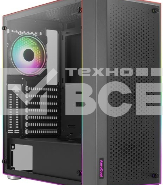 Компьютерный корпус Aerocool / Formula Skribble черный без БП ATX 2x120mm 2xUSB3.0 audio bott PSU