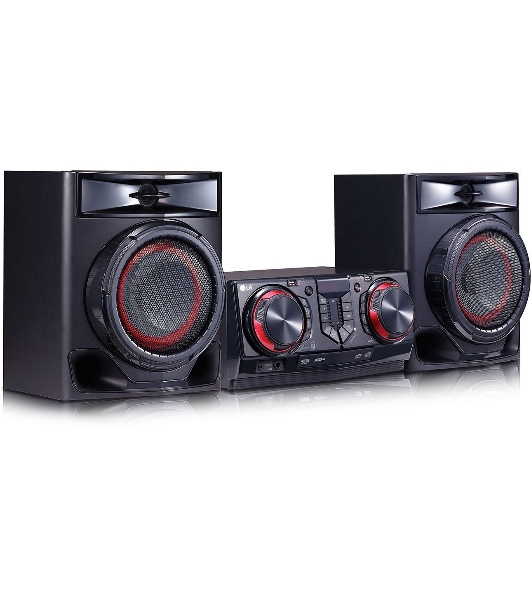 Мини-аудиосистема LG CJ44 черный 480Вт FM USB BT