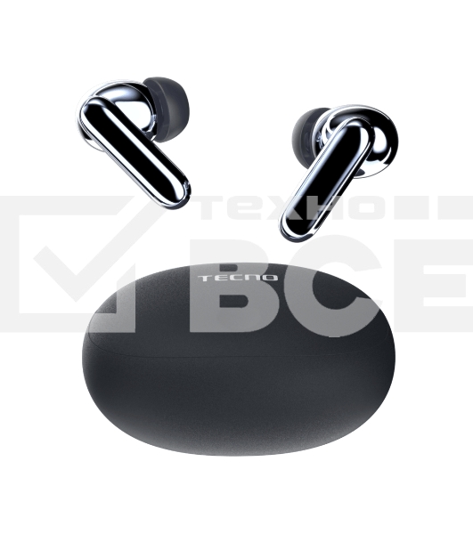 Беспроводные Bluetooth наушники Tecno TU01 серый/grey