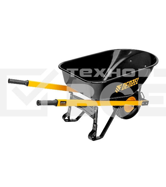 Тачка строительная, усиленная, объем 140 л, 230 кг, колесо 15х6.00-6 Denzel
