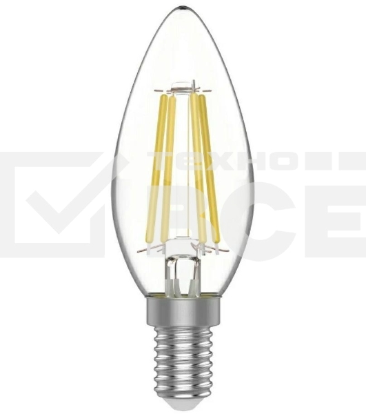 Лампа светодиодная Gauss Basic 1031115 4.5Вт цок.:E14 свеча 220B 2700K св.свеч.бел.теп. (упак.:10шт)