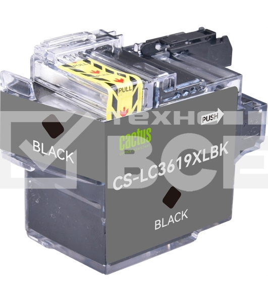 Картридж струйный Cactus CS-LC3619XLBK черный (68 мл) для Brother MFC-J2330DW/J2730DW/J3530DW/J3930DW