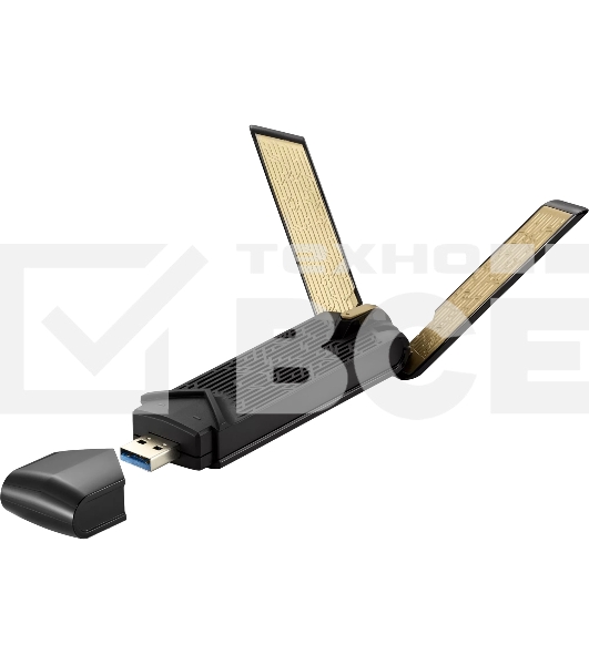 Адаптер ASUS USB-AX56WI-FI 802.11ax, 567 + 1201 Mbps USB 3.0 Adapter + внешняя антенна ; 90IG06H0-MO0R00
