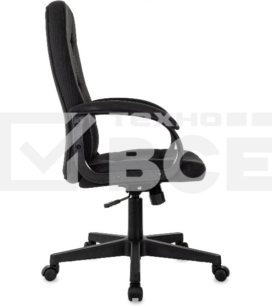 Кресло руководителя Бюрократ CH 002 Fabric 3C11 черный, крестов. пластик