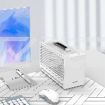 Компьютерный корпус PCCooler I100 PRO MESH WH, Mesh Compact, белый, SPCC, no fans ITX 60/300/SFX PSU support; 1x2.5