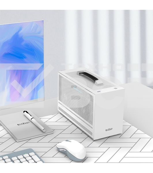 Компьютерный корпус PCCooler I100 PRO MESH WH, Mesh Compact, белый, SPCC, no fans ITX 60/300/SFX PSU support; 1x2.5