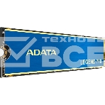 Накопитель SSD ADATA LEGEND 710, 512Gb, PCIe 3.0 x4, M.2 2280, NVMe, R/W 2400/1600, с радиатором OEM, фото 1