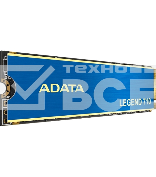 Накопитель SSD ADATA LEGEND 710, 512Gb, PCIe 3.0 x4, M.2 2280, NVMe, R/W 2400/1600, с радиатором OEM