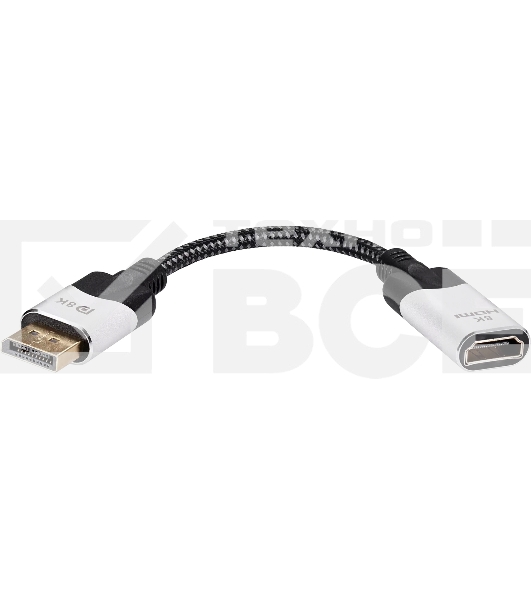 Адаптер DisplayPort(M) ---> HDMI(F) 0.15m 8K@60Hz VCOM <CG6218M-0.15>