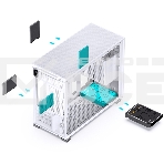 Корпус без блока питания Case JONSBO D31 MESH, Mini-Tower, TG, no fan, 1xUSB-A 3.2 + 1xUSB-C 3.2, mATX, mDTX, mITX White, фото11