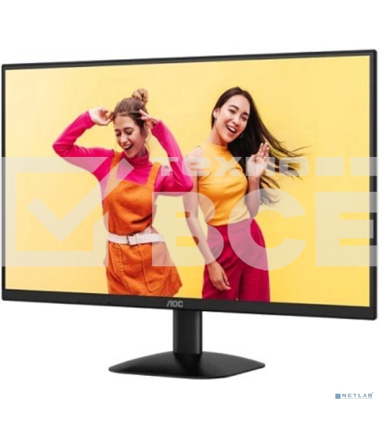Монитор 27' AOC 27B35HM VA 1920x1080, 100 Гц, 4 мс (1 мс MPRT), 16:9, 250 кд/м², VGA, HDMI 1.4, HDR10, Adaptive-Sync, черный
