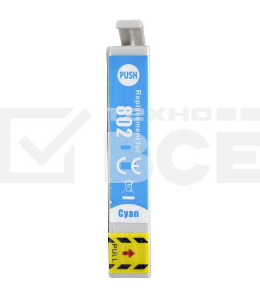 Картридж струйный Sakura C13T08024011 (T0802) для Epson, голубой, 7,4 мл.