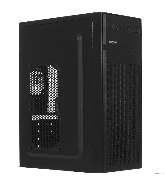 Компьютерный корпус Digma DCC-MD301 черный без БП ATX 1x80мм 4x120мм 1xUSB 2.0 1xUSB 3.0 audio