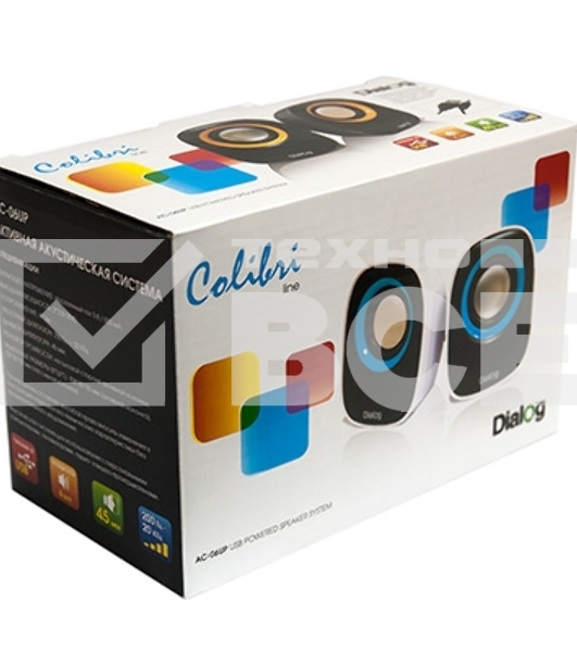 Колонки Dialog Colibri AC-06UP BLACK {акустические колонки 2.0, 6W RMS, питание от USB}