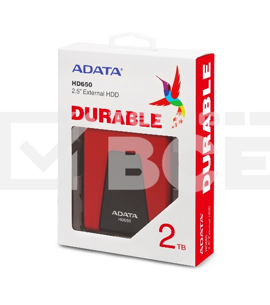 Внешний жесткий диск AData USB 3.1 2Tb AHD650-2TU31-CRD HD650 DashDrive Durable 2.5