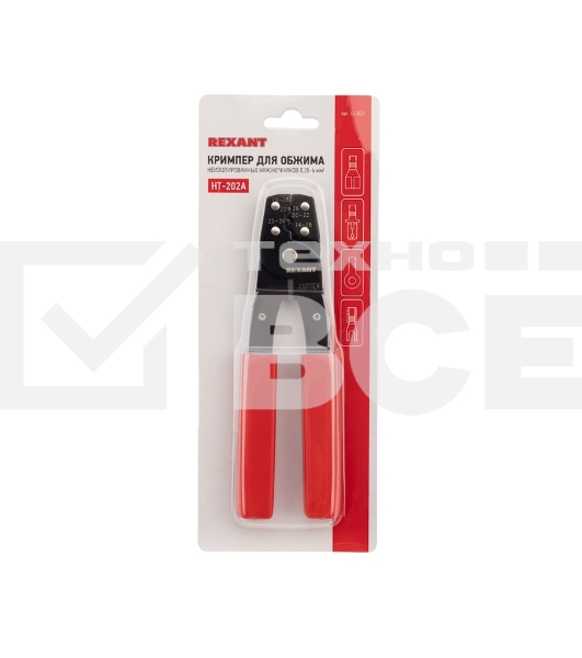 Кримпер для обжима Rexant автоклемм неизолированных 0.35-6.0 мм²