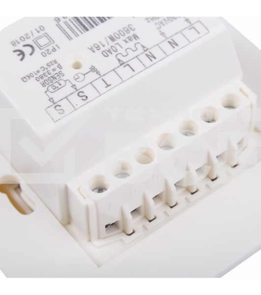 Терморегулятор механический Rexant с датчиком температуры пола (R70XT) (3500 Вт) бежевый