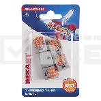 Соединительная клемма многоразовая, 3-х проводная, серая (0,08-4 мм²), (5шт.) Rexant, фото 1