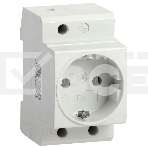 Розетка силовая РАр10-3-ОП с заземл. на DIN-рейку ИЭК MRD10-16, фото 1