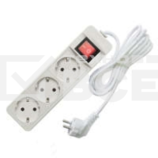 Удлинитель быт. ТМ Союз 2200 Вт 3гн. ПВС 5м 481S-7305
