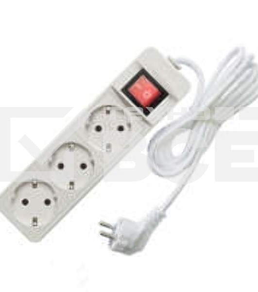 Удлинитель быт. ТМ Союз 2200 Вт 3гн. ПВС 5м 481S-7305