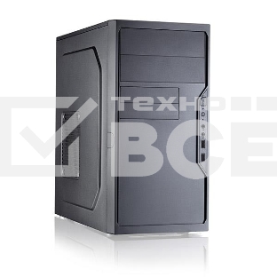 Компьютерный корпус с блоком питания 450Вт. Case Foxline FL-733, mATX, 2x5.25EXT, 2x3.5EXT, 5x3.5INT, 2xUSB2.0, HDA, w/o FAN, w/450W ATX PSU, w/1.2m EU pwr cord