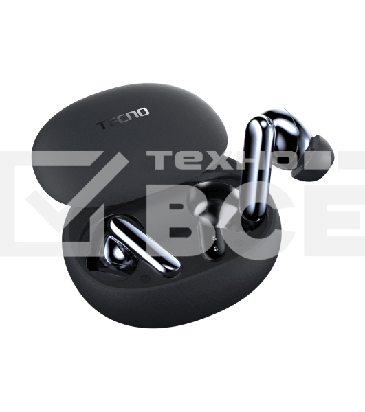 Беспроводные Bluetooth наушники Tecno TU01 серый/grey