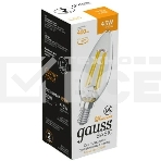 Лампа светодиодная Gauss Basic 1031115 4.5Вт цок.:E14 свеча 220B 2700K св.свеч.бел.теп. (упак.:10шт), фото 1
