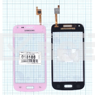 Сенсорное стекло (тачскрин) для Samsung Galaxy Core Plus SM-G350 розовое