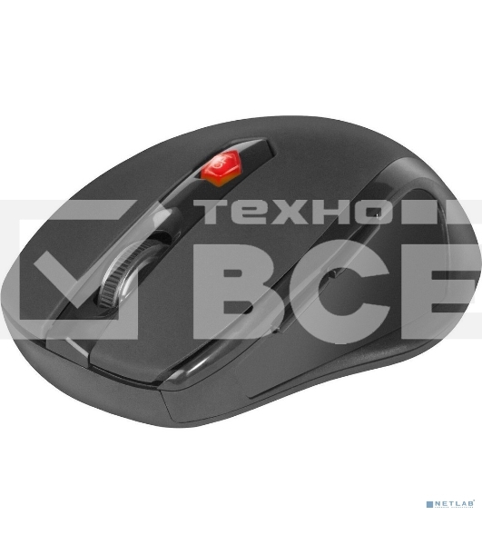 Мышь беспроводная Defender Ultra MM-315 черный, 1600 dpi, радиоканал, USB, кнопки - 6