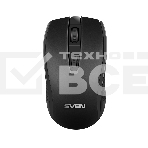 Мышь беспроводная SVEN RX-220W черный, 1600 dpi, радиоканал, USB, кнопки - 4, фото4