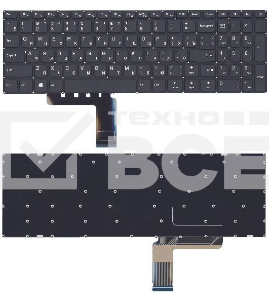Клавиатура для ноутбука Lenovo IdeaPad 310-15ISK черная
