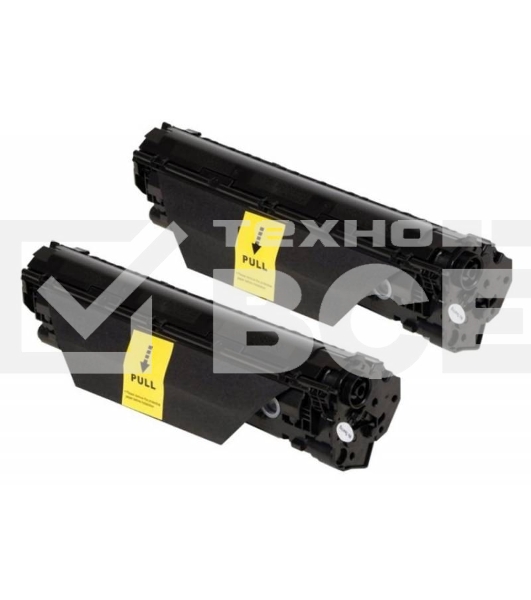Картридж лазерный Cactus CS-CE285AD черный, комплект 2х1600 стр., для HP LJ P1102/P1102W/M1130/M1132